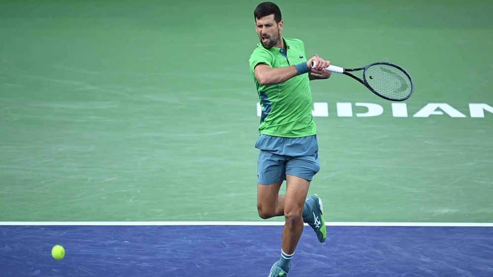 Djokovic chạm mốc 400 trận thắng ở Masters 1000 nhưng vẫn thua kỷ lục 406 trận thắng của Nadal. Ảnh: GETTY chạm mốc 400 trận thắng