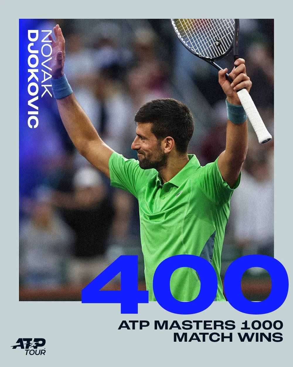 ATP chúc mừng cột mốc mới của Djokovic. djokovic-400.jpg