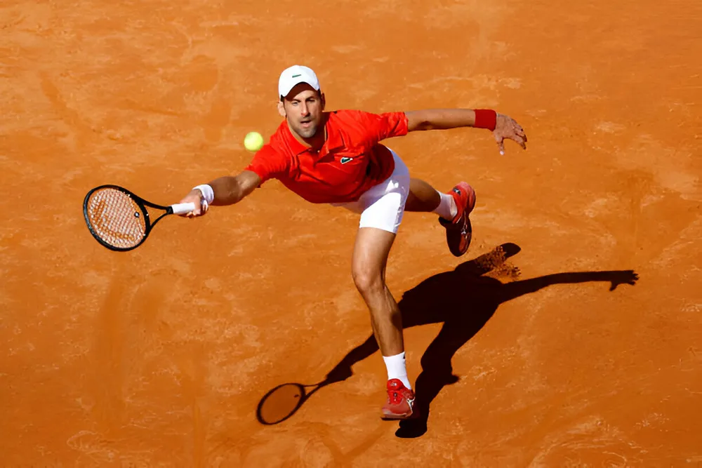 Novak Djokovic đại bại tại vòng 3 Rome Masters. Ảnh: GETTY Novak Djokovic đại bại