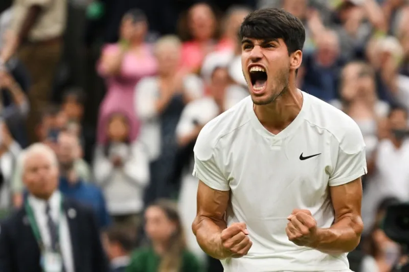 Alcaraz là một trong những ngôi sao trẻ gây chú ý tại vòng 4 Wimbledon. Ảnh: GETTY sao trẻ gây chú ý