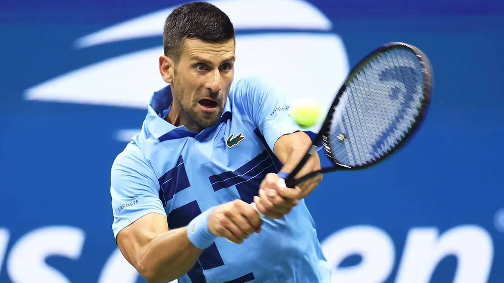 Djokovic chật vật vào vòng 2. Ảnh: ATP Djokovic chật vật vào vòng 2