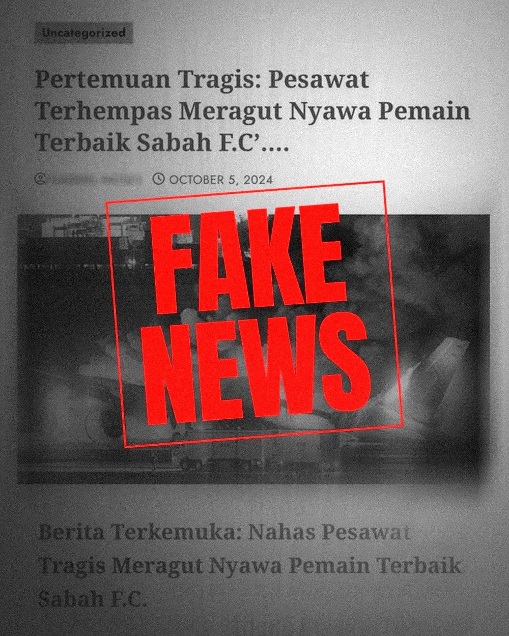 các tuyển thủ Malaysia bị rơi máy bay