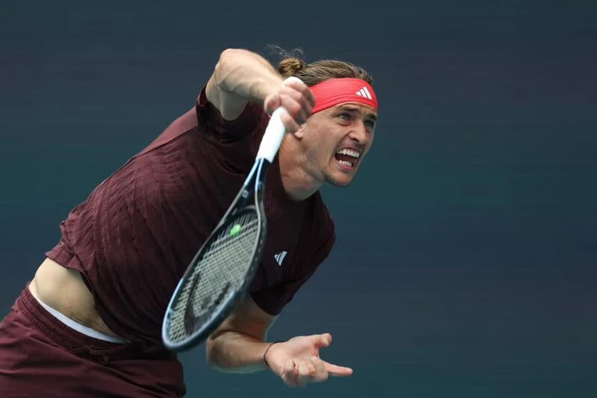 Hạt giống số 1 đơn nam Alexander Zverev. Ảnh: GETTY tay-vot-ten-tuoi-zverev.jpg