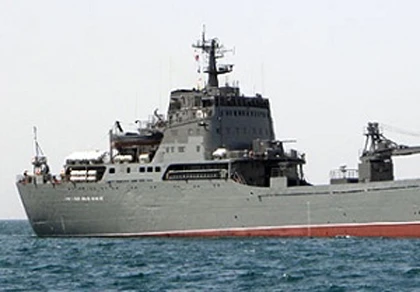 Tàu đổ bộ cỡ lớn của Nga tiến vào lãnh hải Syria ảnh 1