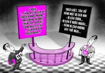 Phiên tòa không bị cáo ảnh 1