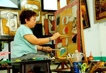 “Gái rượu” nhà văn Kim Lân tái ngộ hội họa ảnh 1