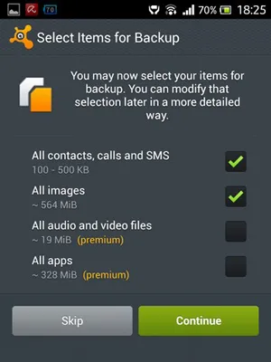 Sao lưu và phục hồi dữ liệu trên thiết bị Android với Avast Mobile Backup ảnh 3 Sao lưu và phục hồi dữ liệu trên thiết bị Android với Avast Mobile Backup ảnh 3