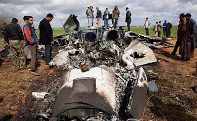 Một phi cơ quân sự Mỹ rơi tại Libya ảnh 1