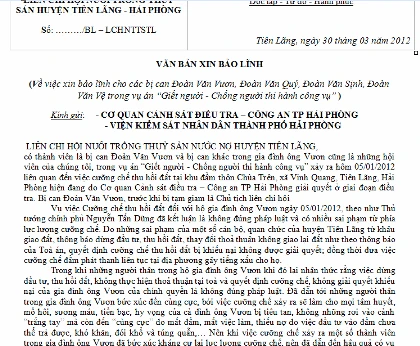 Xin bảo lĩnh tại ngoại cho anh em ông Đoàn Văn Vươn ảnh 1