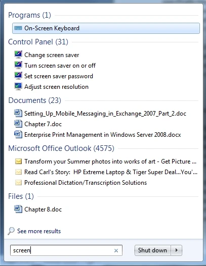 Hình D: Các applet và ứng dụng có thể xuất hiện trong trang kết quả tìm kiếm