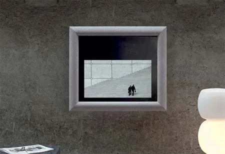 Màn hình viền gỗ, da cá sấu và kim loại quý ảnh 2