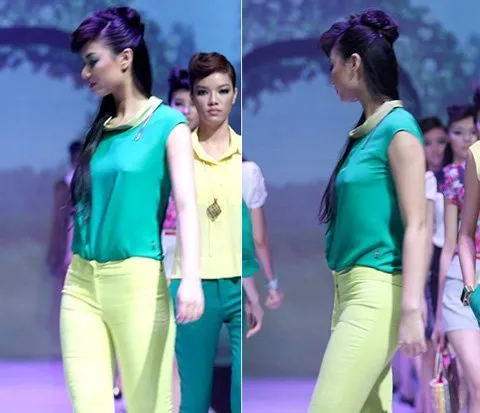 Và gần đây nhất là màn thả rông trên sàn diễn catwalk Và gần đây nhất là màn thả rông trên sàn diễn catwalk