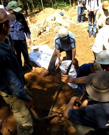 Hàng ngàn người phá núi, tìm vàng ảnh 1