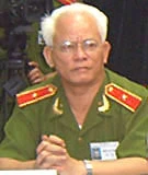 Ông Quắc tại buổi họp báo về PMU 18. Ảnh: Anh Thư