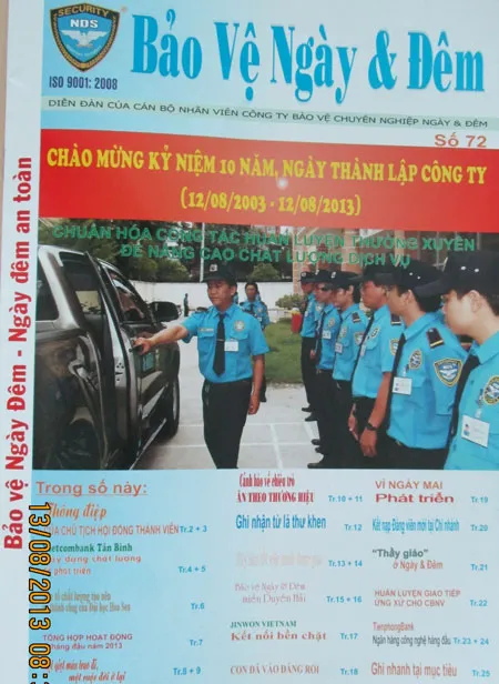 Bảo vệ Ngày và Đêm - 10 năm khẳng định thương hiệu ảnh 3 Bảo vệ Ngày và Đêm - 10 năm khẳng định thương hiệu ảnh 3