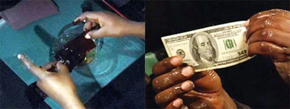 "Hô biến" giấy lộn thành tiền đôla ảnh 1