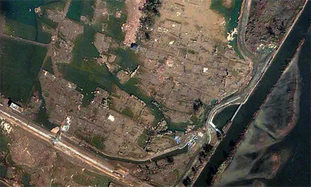 Nhật Bản trước và sau động đất qua Googe Earth ảnh 8