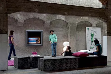 Màn hình viền gỗ, da cá sấu và kim loại quý ảnh 10