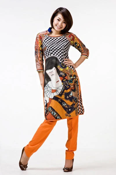 Minh Hằng tươi tắn với áo dài cách điệu ảnh 6