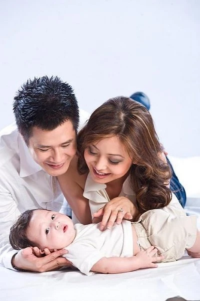 Gia đình nhỏ của ca sĩ Quang Dũng hiện được xem là một trong những tổ ấm hạnh phúc nhất của làng showbiz Việt. (Ảnh: Hải Đông)