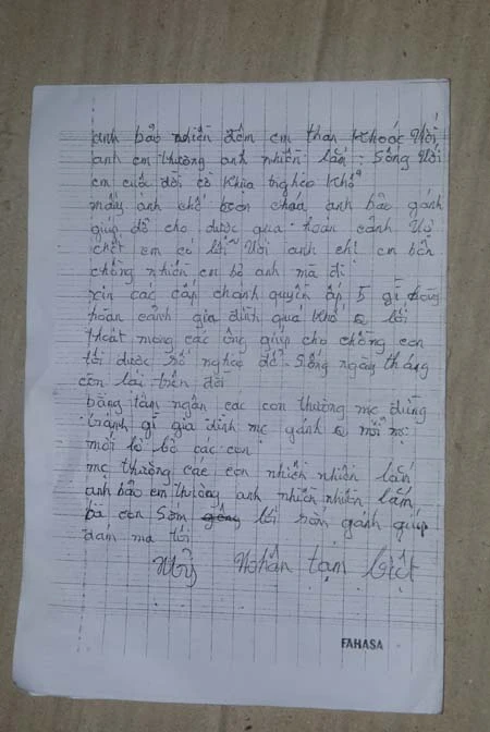 Những dòng thư cuối cùng của người mẹ chết vì con ảnh 3