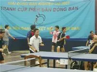 Toàn cảnh Giải bóng bàn nghiệp dư 2007.