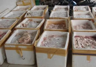 Chặn hơn nửa tấn thịt thối trên đường vào Nam ảnh 1