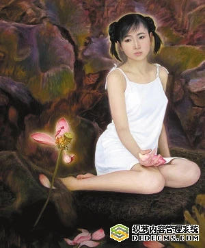 Mẹ vận động con gái khoả thân cho cha vẽ tranh ảnh 4