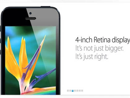 Cận cảnh chiếc iPhone 5 vừa ra mắt của hãng Apple ảnh 4 Cận cảnh chiếc iPhone 5 vừa ra mắt của hãng Apple ảnh 4