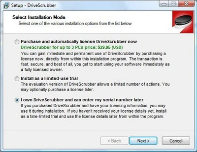 DriveScrubber - Xóa dữ liệu theo cách an toàn nhất ảnh 5 DriveScrubber - Xóa dữ liệu theo cách an toàn nhất ảnh 5