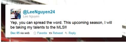 Lee Nguyễn trở lại Mỹ chơi bóng ảnh 1