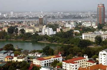 Hà Nội nhìn từ trên cao. Ảnh: TTXVN