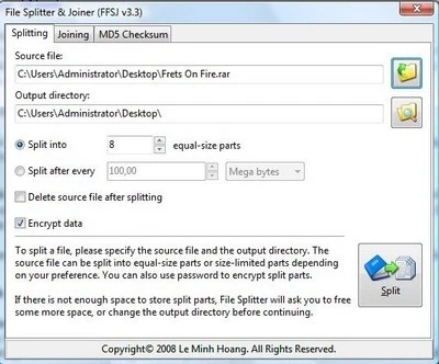 Hướng dẫn chia nhỏ và ghép file nhanh chóng ảnh 1