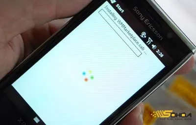 ...và cài đặt ban đầu vào máy.