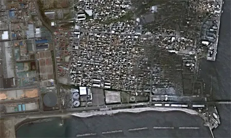 Nhật Bản trước và sau động đất qua Googe Earth ảnh 19