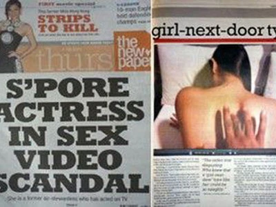 Một nữ diễn viên Singapore bị tung clip “nóng” ảnh 1