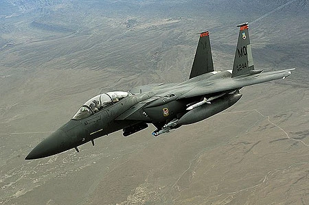 Một chiếc F-15E Strike Eagle tham chiến tại Afghanistan năm 2008. Ảnh: Airforce Ảnh: À