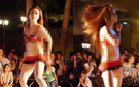 Rộ múa sexy, kích dục để quảng cáo ở Sài Gòn ảnh 1