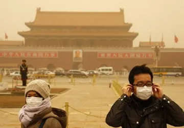 Bão cát đang hoành hành tại thủ đô của Trung Quốc ảnh 1