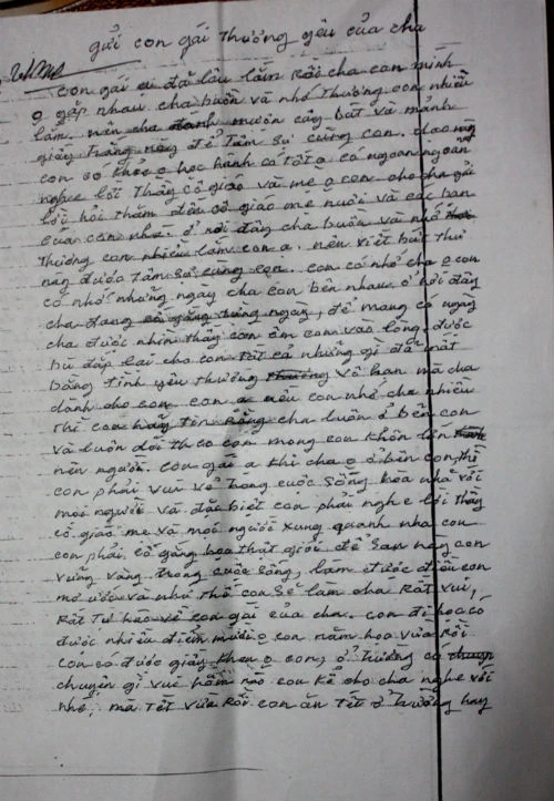 2 bức thư cảm động của người cha tử tù và đứa con mồ côi ảnh 2