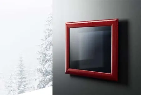 Màn hình viền gỗ, da cá sấu và kim loại quý ảnh 3