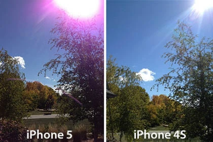 iPhone 5 dính thêm lỗi chụp ảnh có ánh tím ảnh 1
