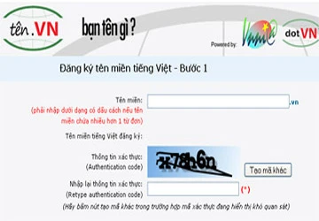 Cư dân mạng chật vật đăng ký tên miền tiếng Việt ảnh 1 Cư dân mạng chật vật đăng ký tên miền tiếng Việt ảnh 1