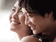 Cặp đôi đẹp trên phim trường Lương Mạnh Hải - Tăng Thanh Hà.