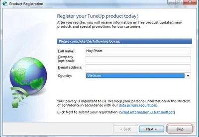 Đăng ký bản quyền miễn phí TuneUp Utilities ảnh 3