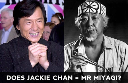 Thành công của Pat Morita là một thách thức không nhỏ với Thành Long