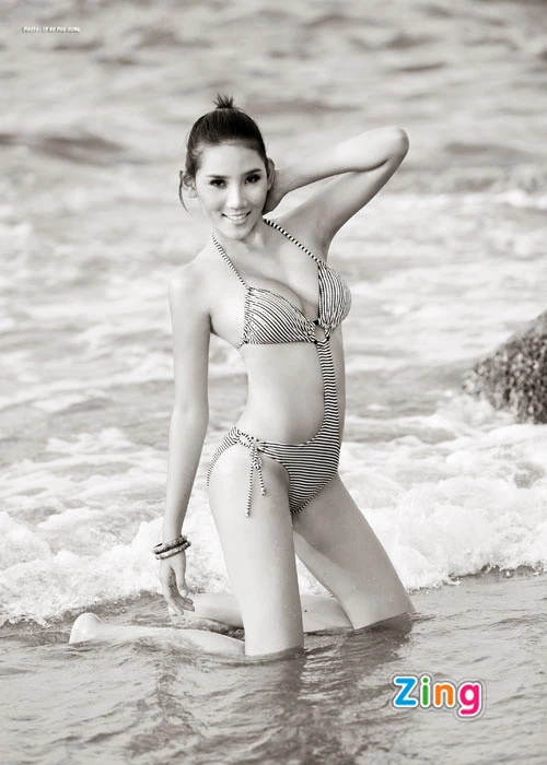 Bắc Linh khoe đường cong gợi cảm trên biển ảnh 5