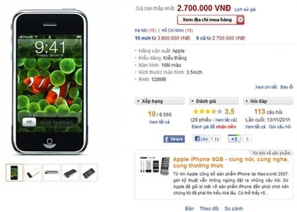 Nhộn nhịp mua bán iPhone 2G trên mạng ảnh 1