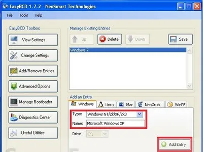 Tạo menu dual-boot sau khi cài Windows XP song song Vista/7 ảnh 6 Tạo menu dual-boot sau khi cài Windows XP song song Vista/7 ảnh 6