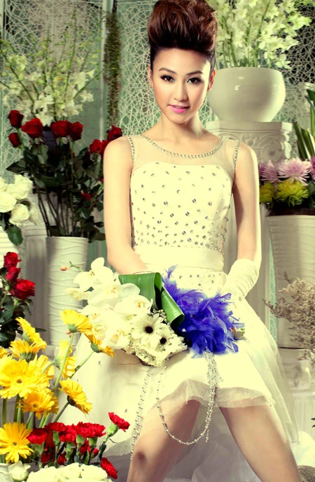 Cô dâu Ngân Khánh xinh đẹp ảnh 1